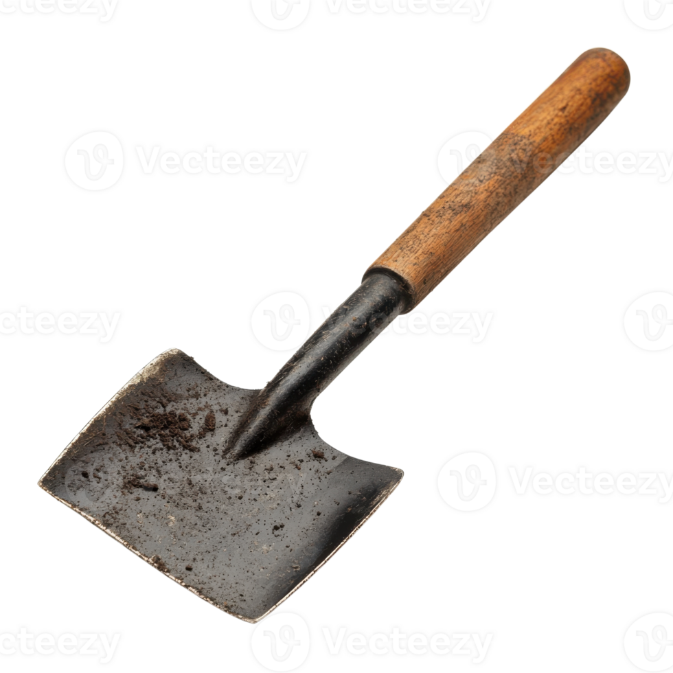 Gardening Spade on White Background on transparent background. png