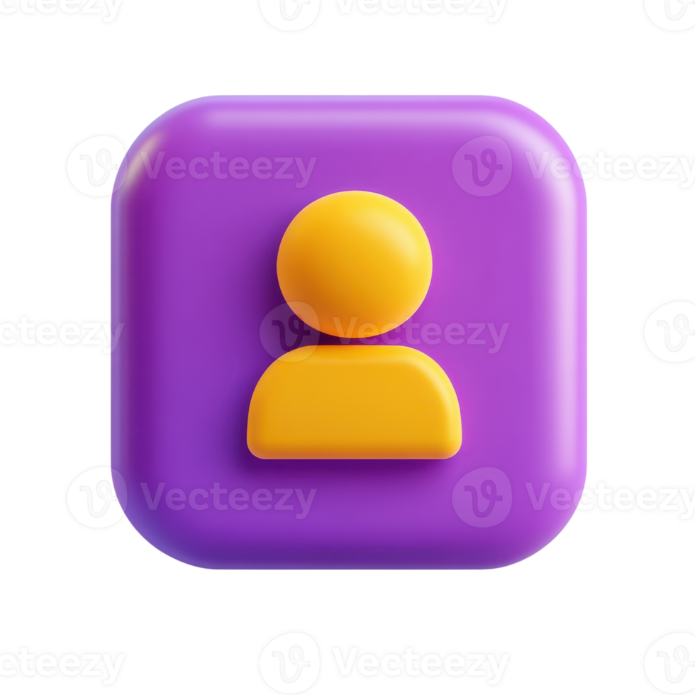 Vibrant Purple 3D Chat Bubble Icon on transparent background. png