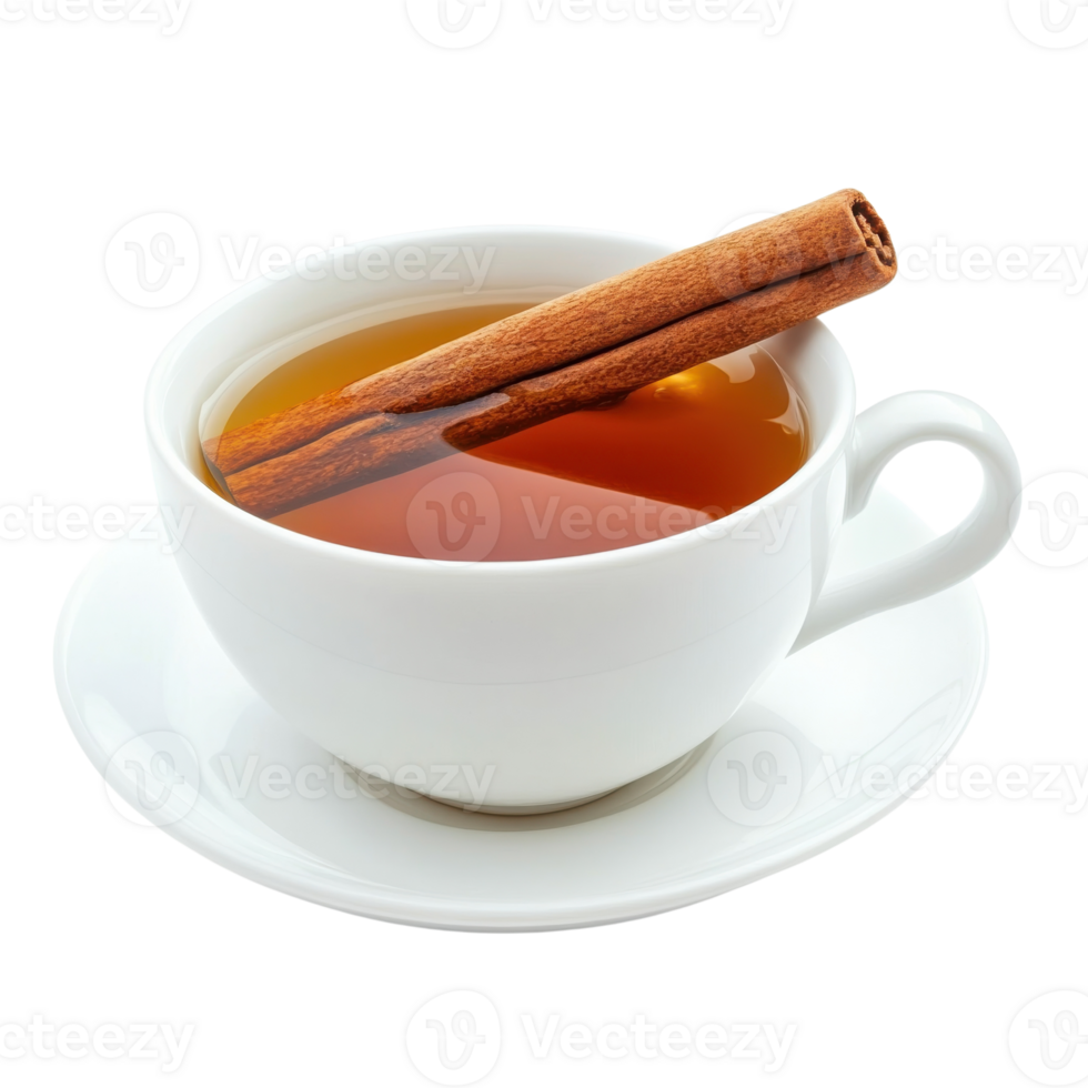 Warm Autumn Tea Cinnamon Stick on transparent background. png
