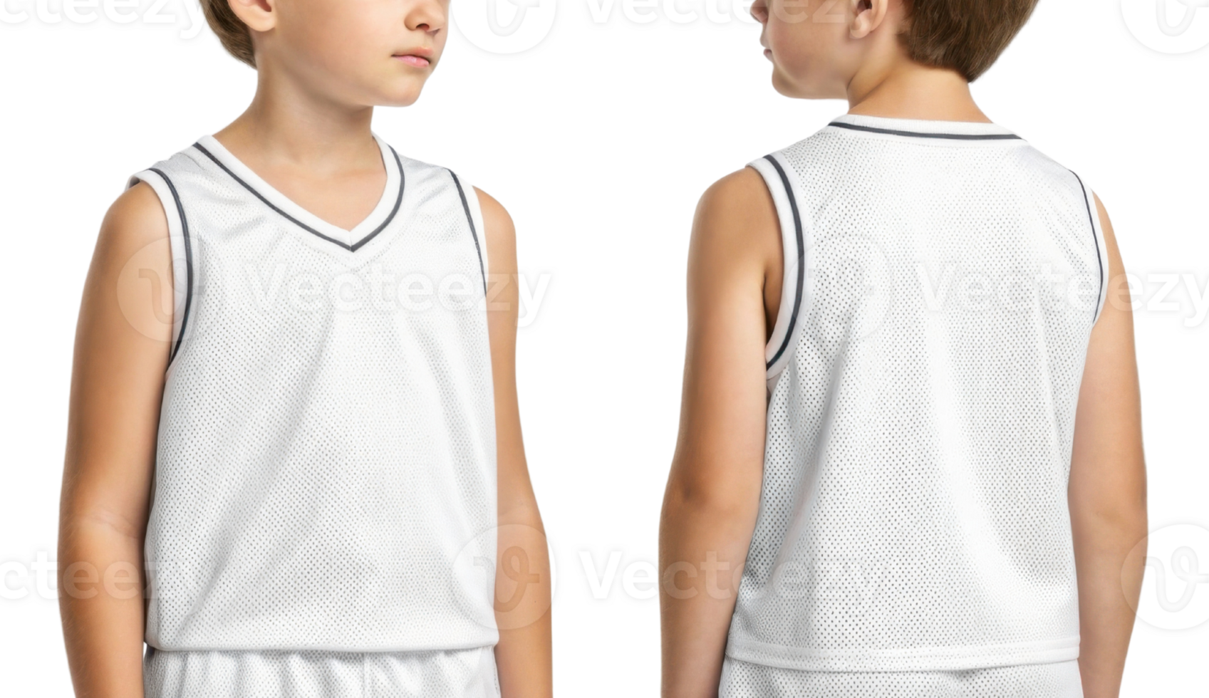 stylish basketball jersey mockup designed for young athletes showcases comfortable fit and breathable material perfect for practice png