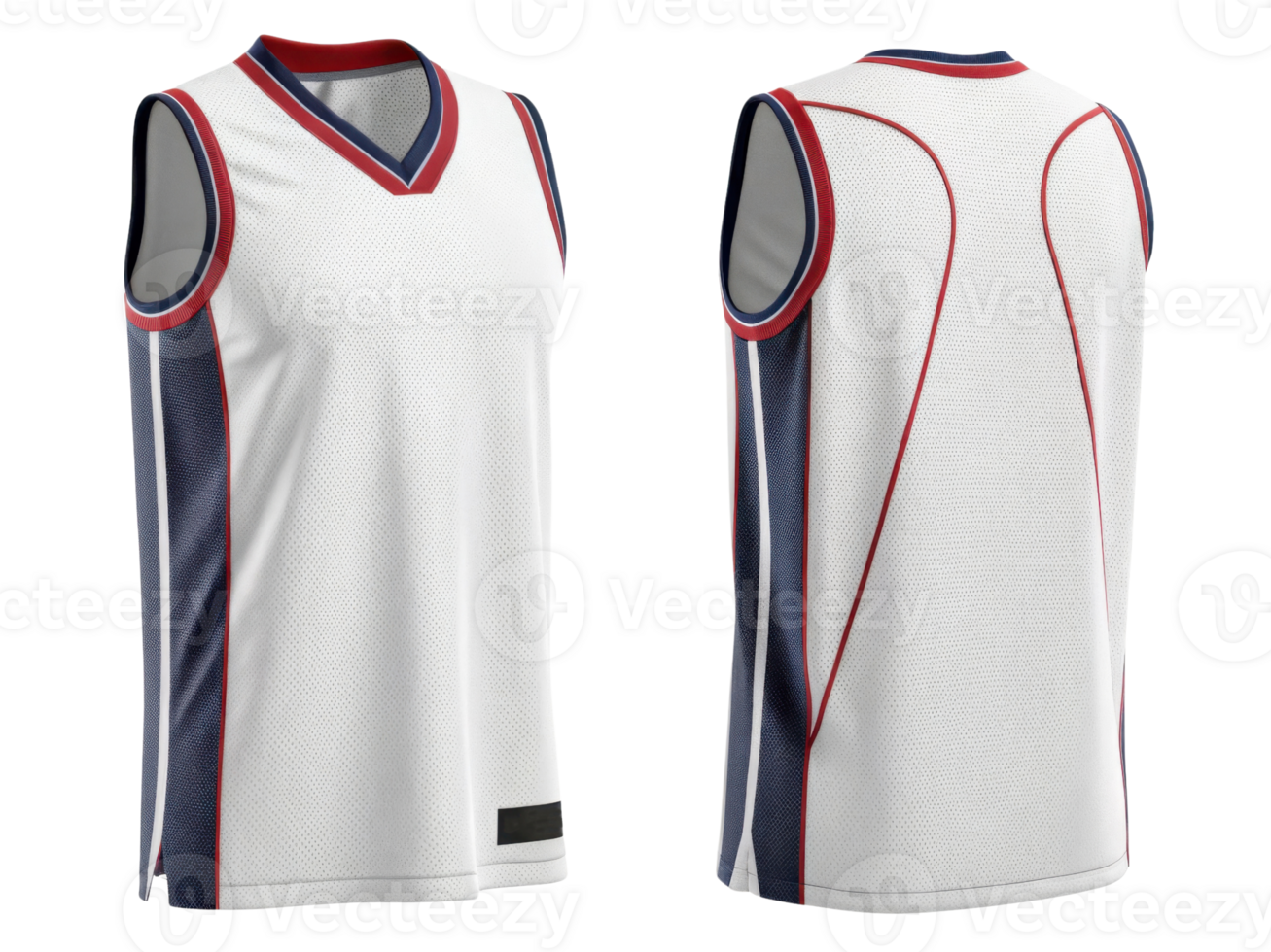 This basketball jersey mockup features sleek design with breathable fabric perfect for athletes png