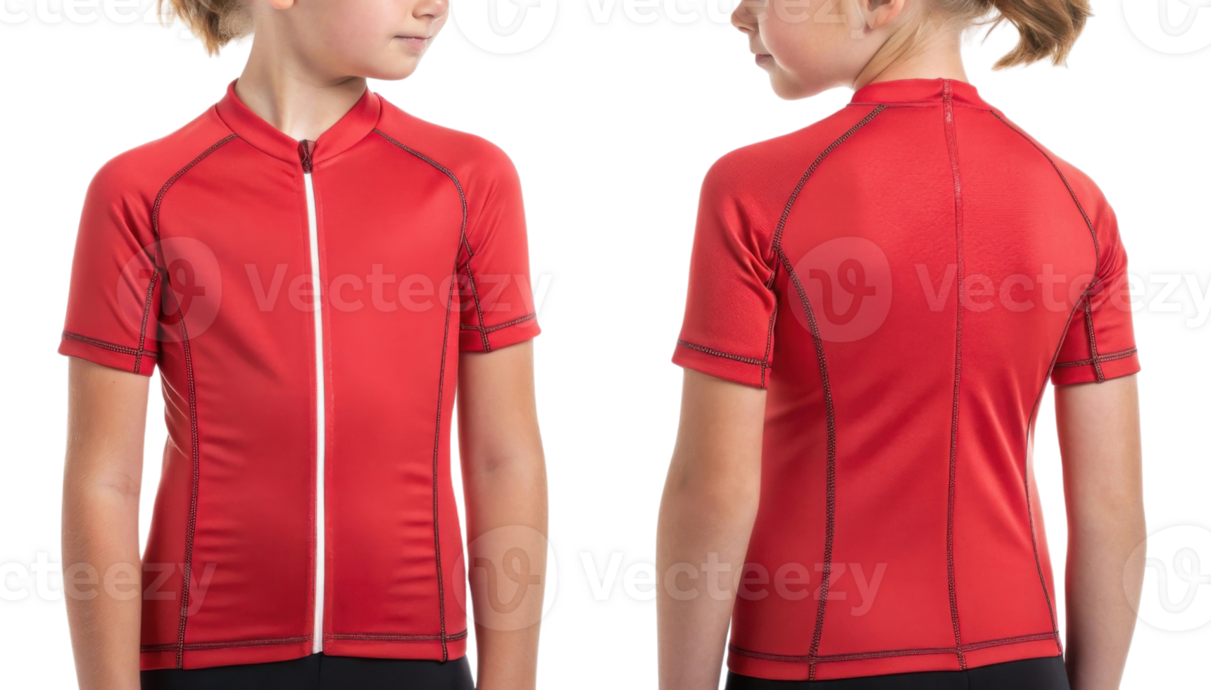 vibrant cycling jersey mockup designed for young athletes showcases sleek fit and modern style, perfect for active adventures png