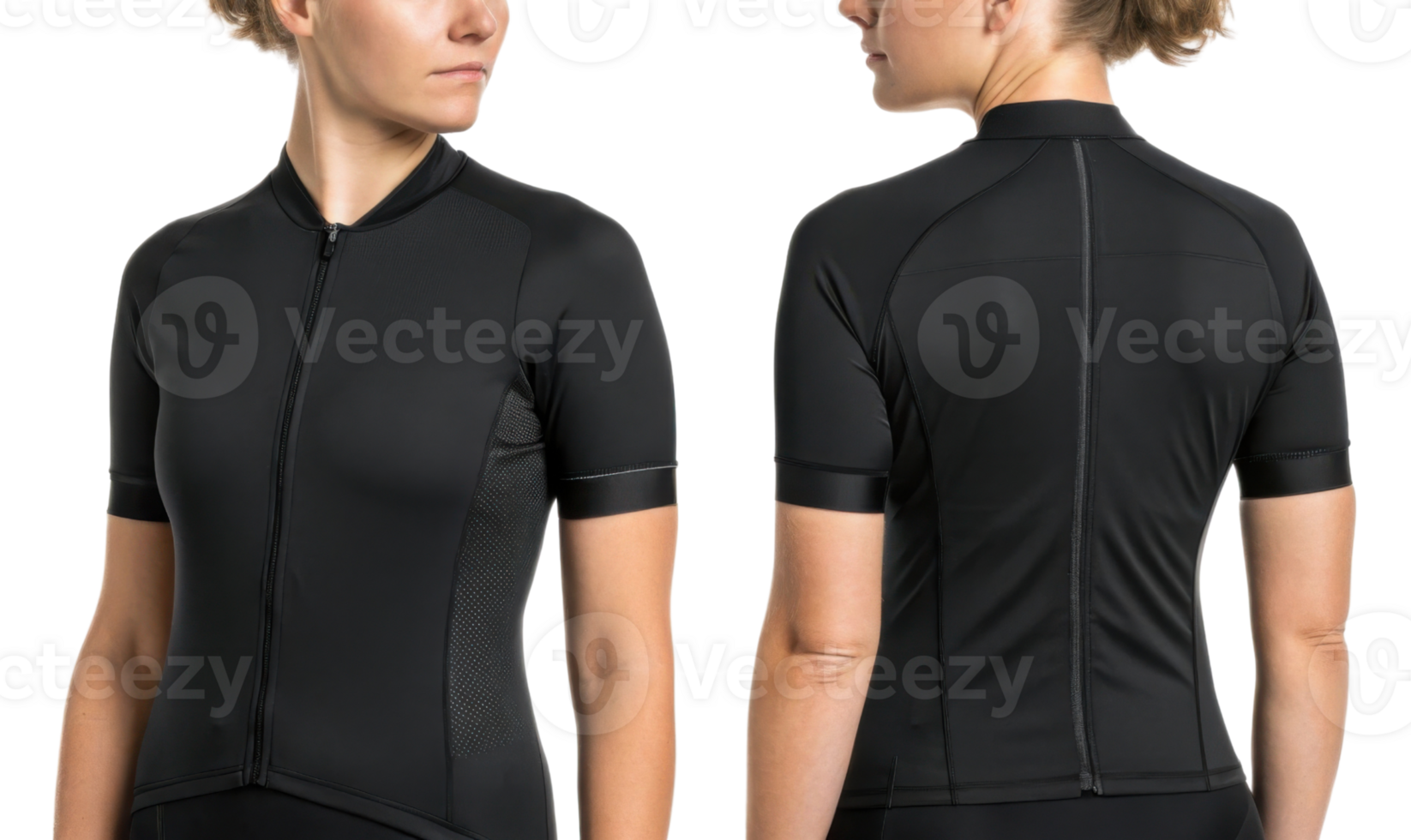 sleek cycling jersey mockup showcases modern design with fitted silhouette and breathable fabric, perfect for performance and style png