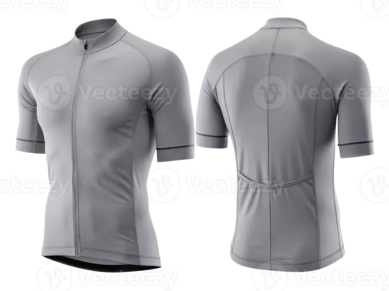 sleek cycling jersey mockup in stylish gray color showcases its modern design and functionality for avid cyclists png
