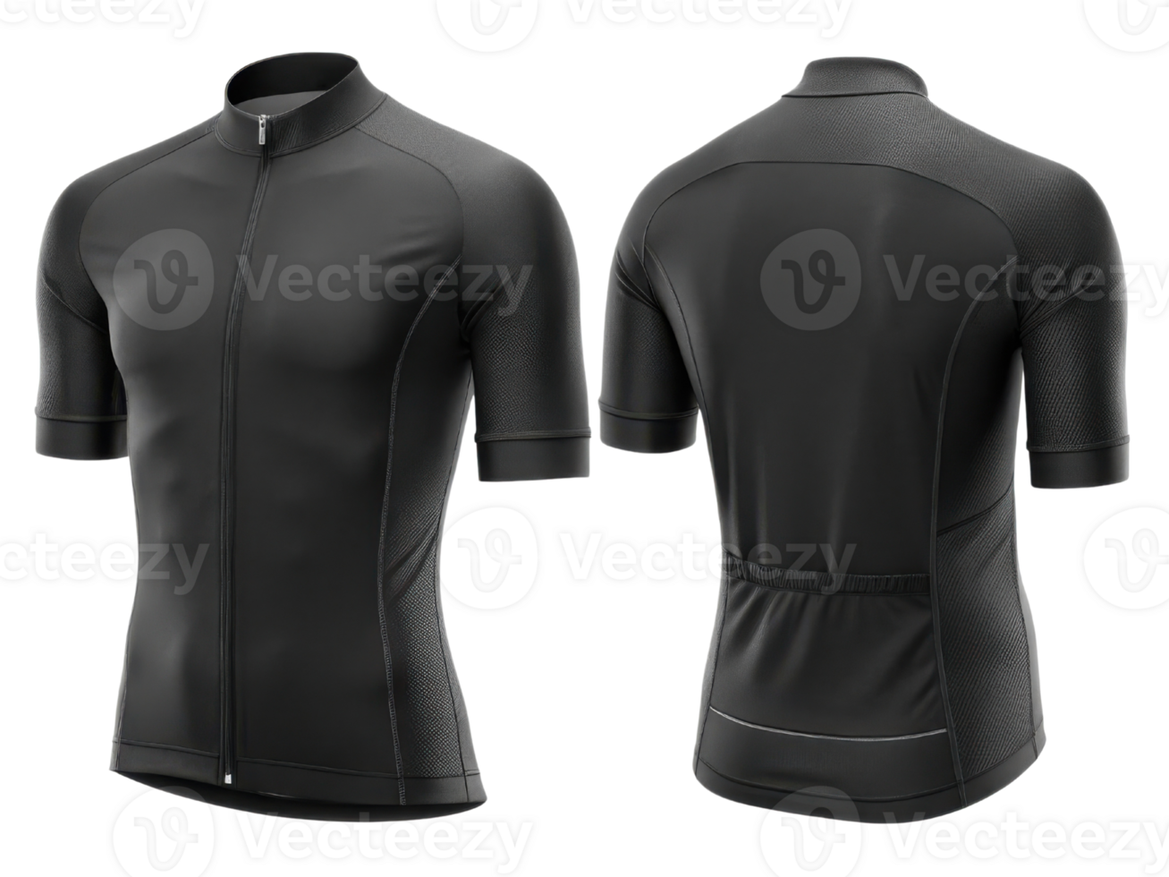 sleek cycling jersey mockup showcasing modern design with stylish black finish perfect for any cycling enthusiast png