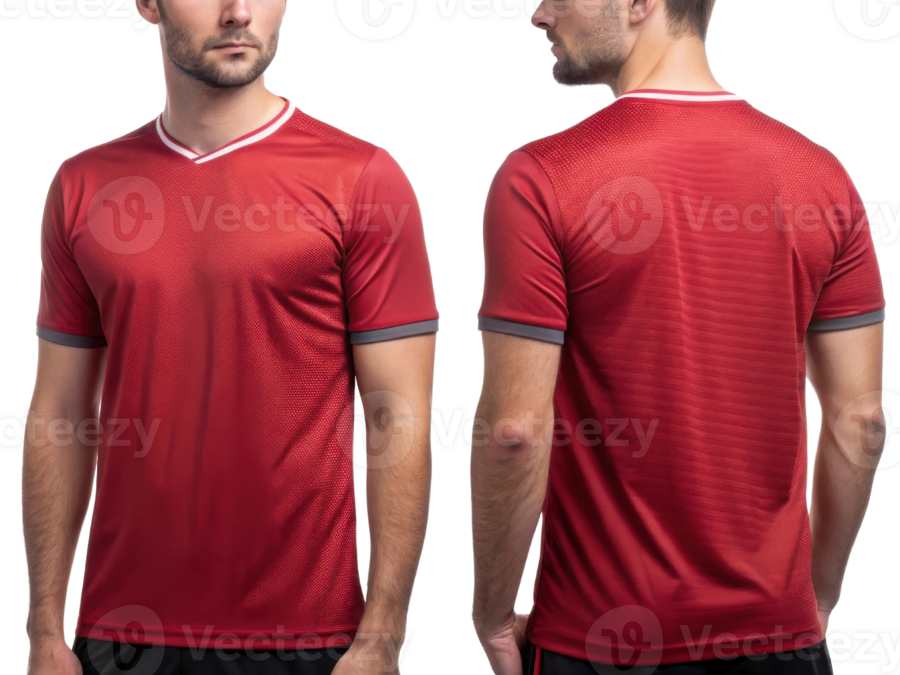 vibrant soccer jersey mockup showcasing stylish design perfect for athletes. This red jersey combines comfort and performance seamlessly png
