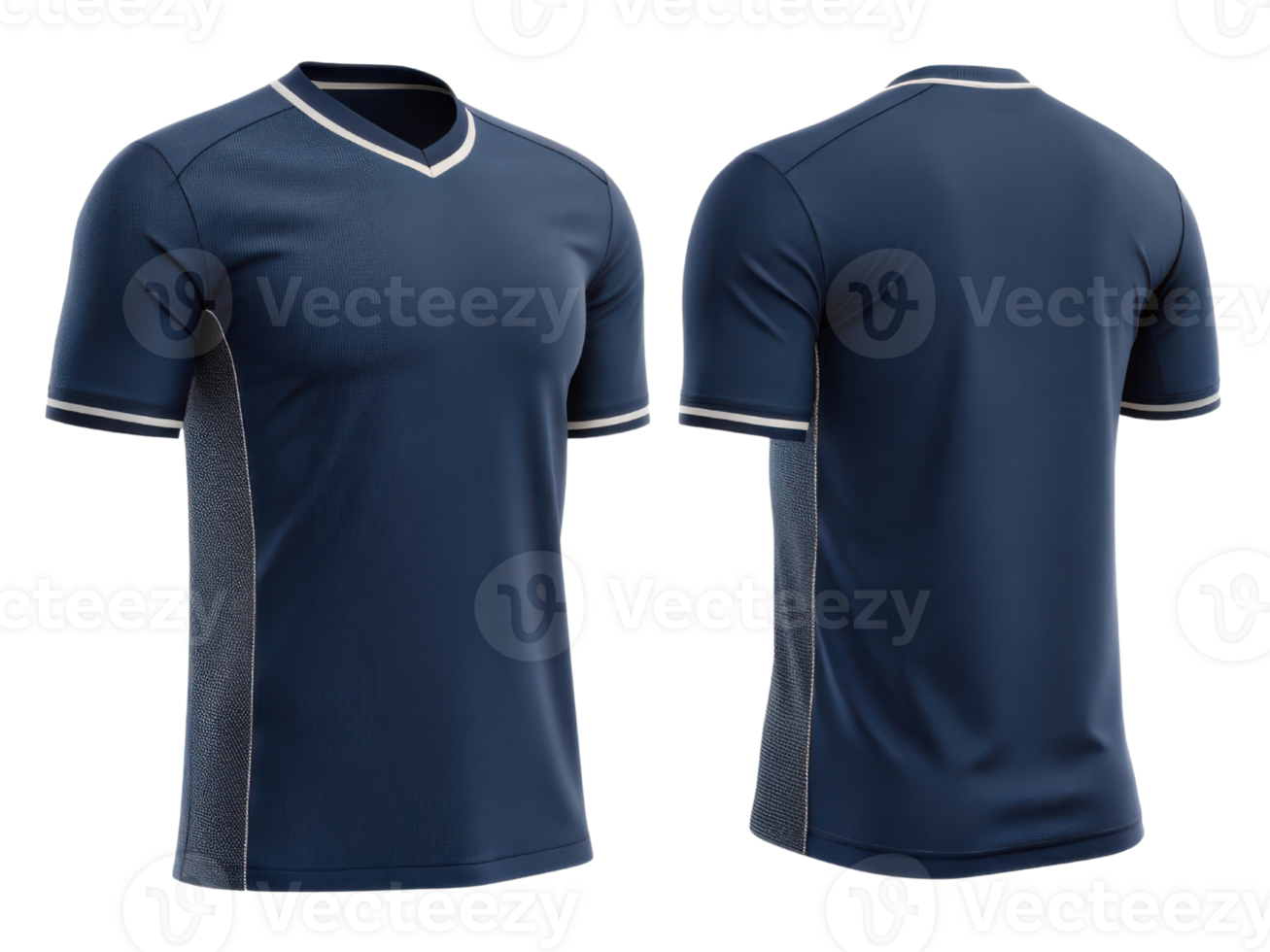 stylish soccer jersey mockup featuring sleek design in navy blue, perfect for showcasing team spirit and athletic performance png
