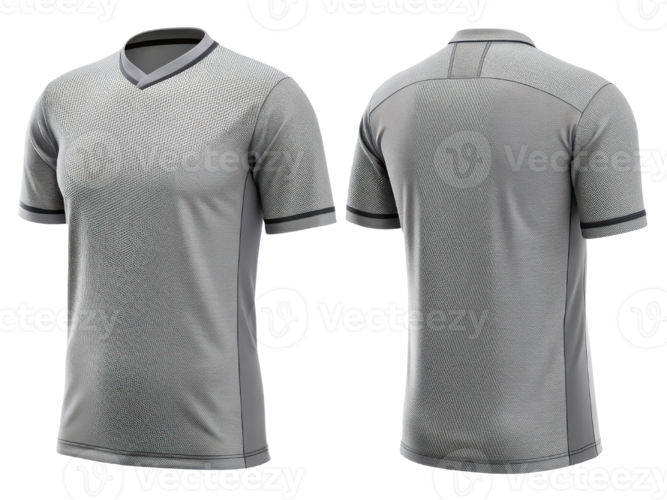 stylish soccer jersey mockup featuring modern design in gray, perfect for showcasing team spirit and athletic performance png