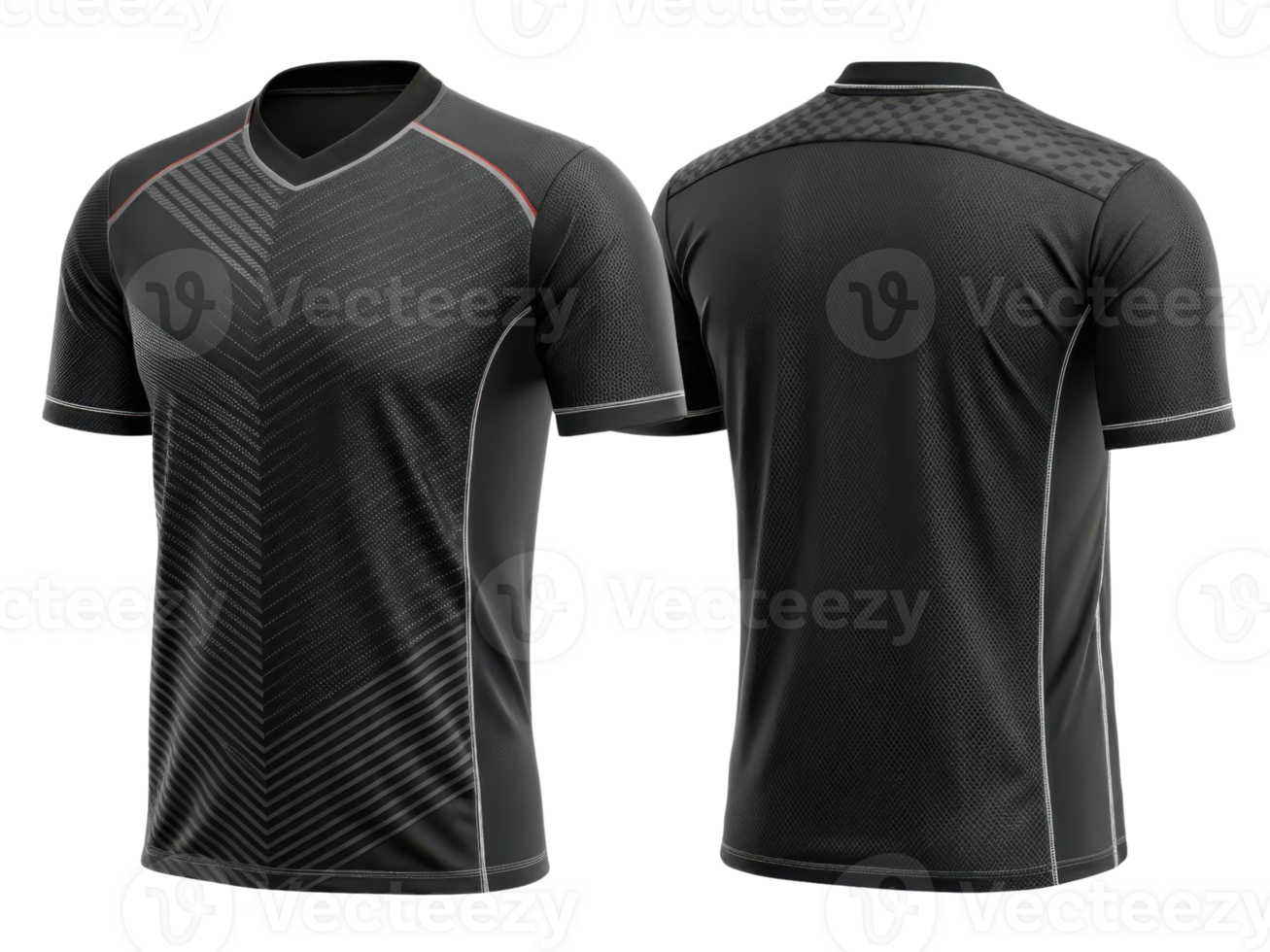 stylish soccer jersey mockup featuring sleek black design with modern patterns that enhances athletic performance and comfort png