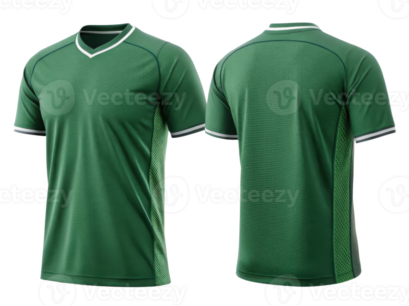 vibrant green soccer jersey mockup showcasing modern design with stylish accents perfect for any team png