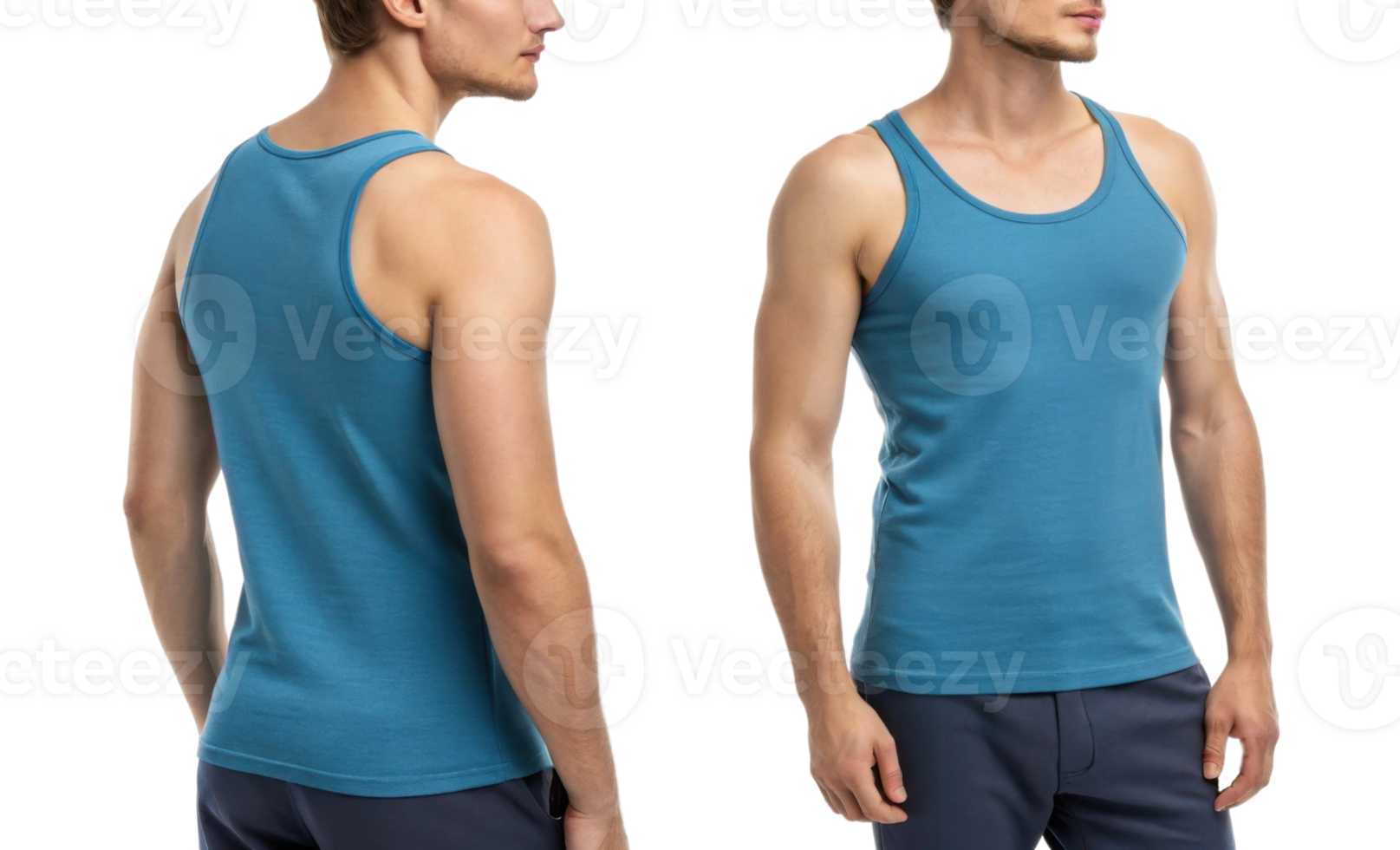 stylish tank top mockup showcasing modern design perfect for casual wear or workouts. This versatile piece is ideal for layering png