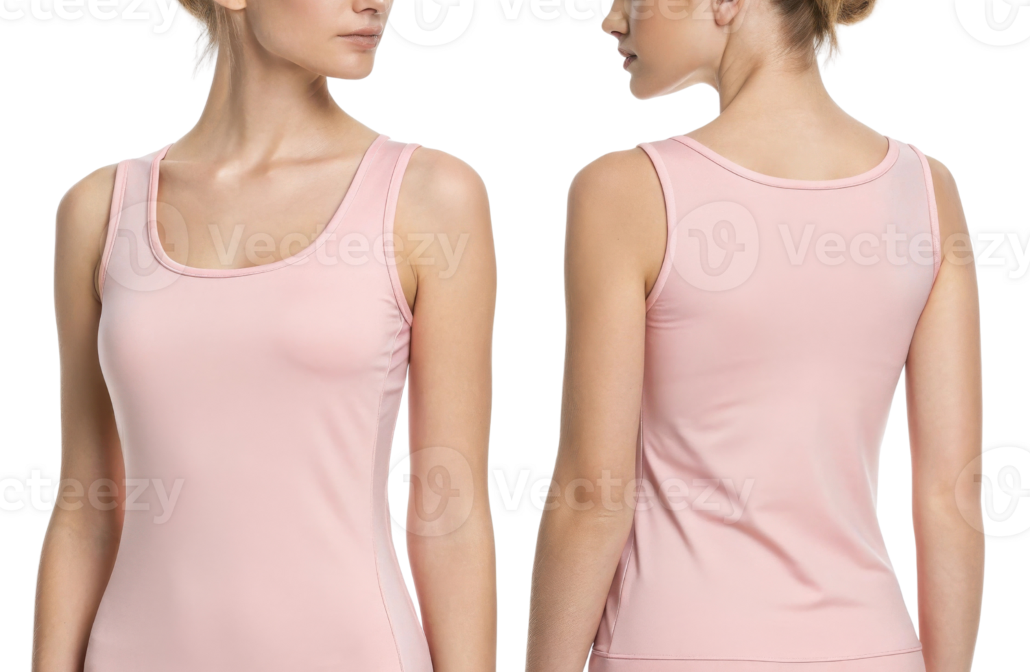 stylish tank top mockup in soft pink showcases modern design perfect for casual wear or workouts, emphasizing comfort and versatility png