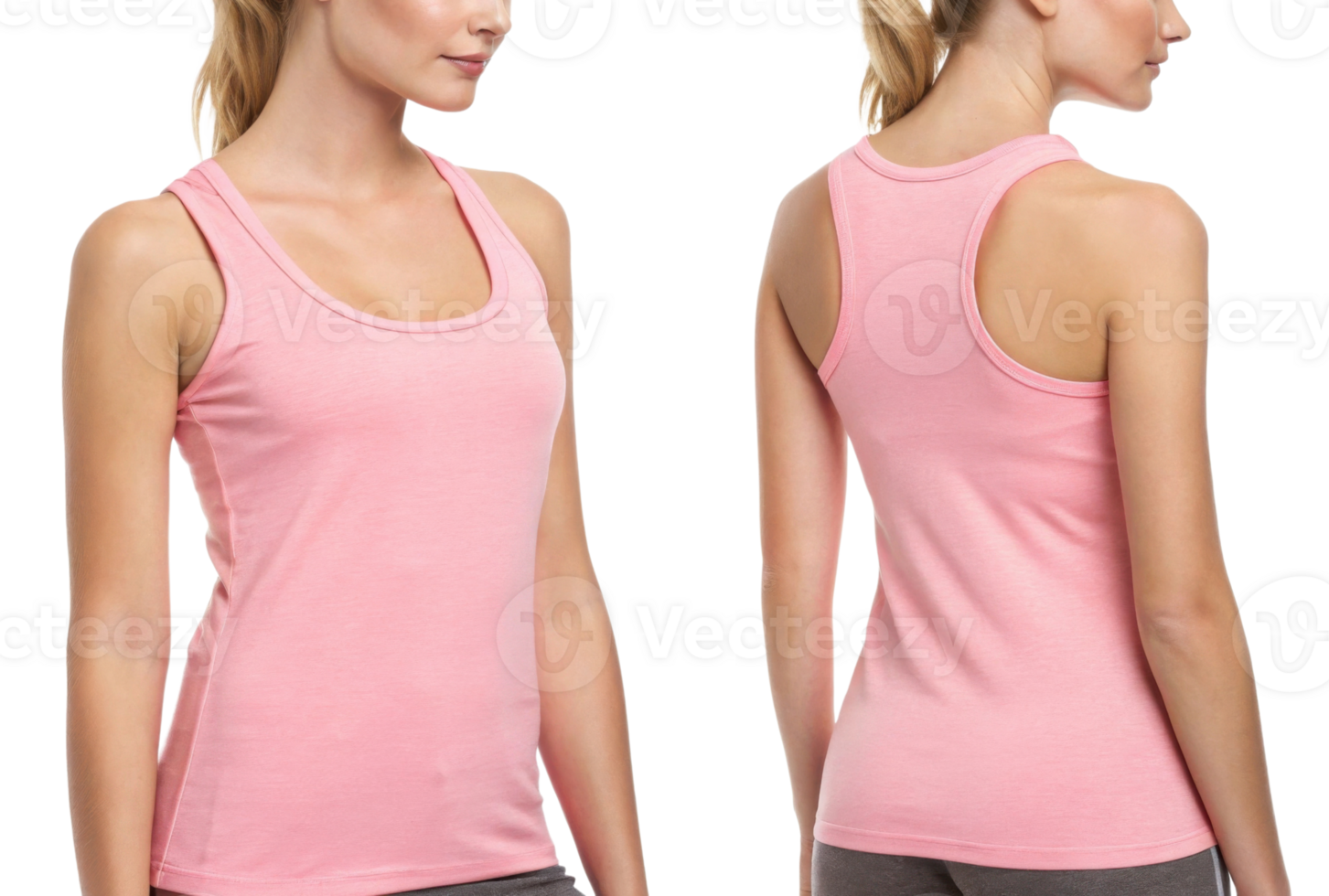 stylish pink tank top mockup showcasing comfortable fit perfect for casual wear or workouts png