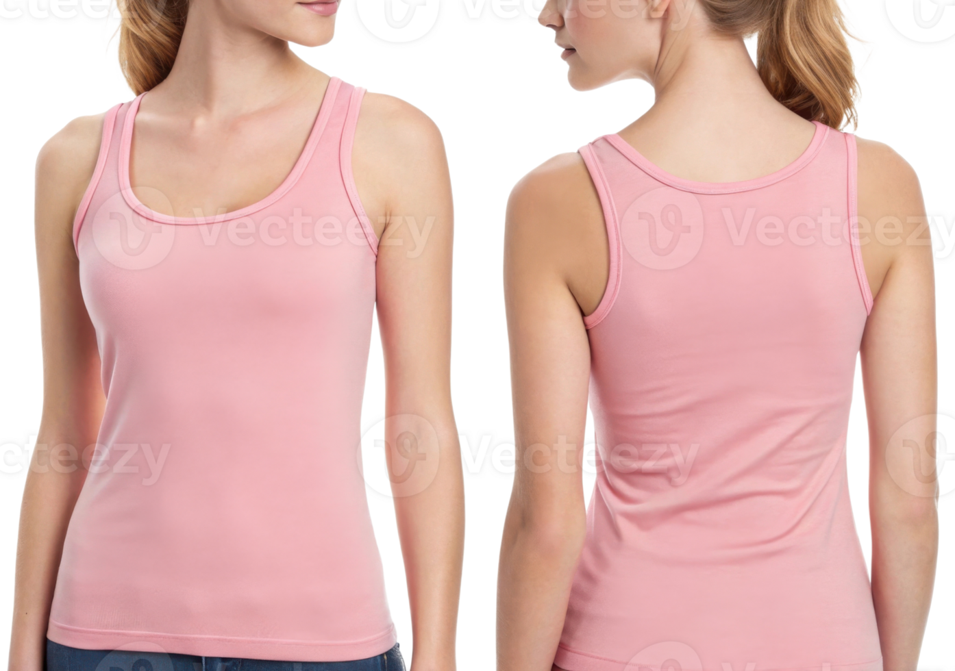 stylish pink tank top mockup showcasing comfortable fit and versatile design perfect for casual wear or layering png