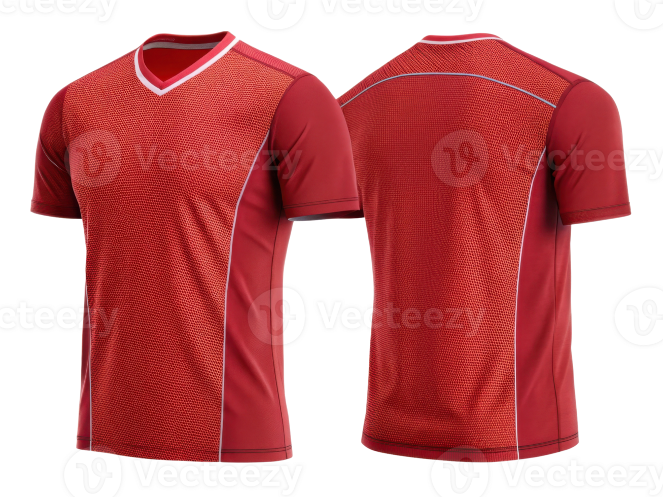 vibrant red volleyball jersey template designed for athletes, showcasing modern fit and breathable fabric for optimal performance png
