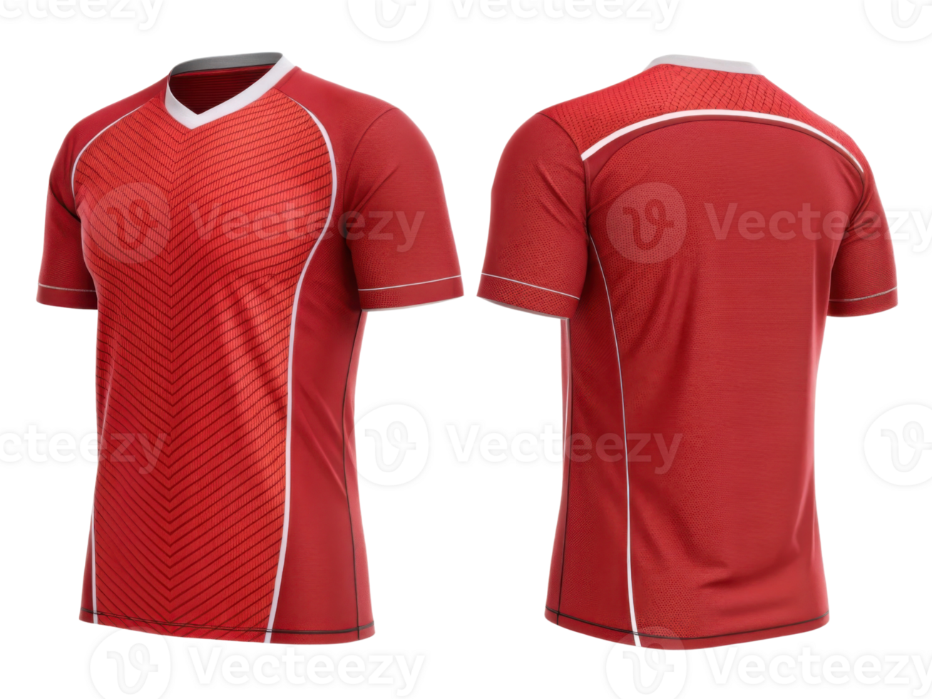 vibrant red volleyball jersey template designed for athletes, showcasing sleek and modern style perfect for team sports png