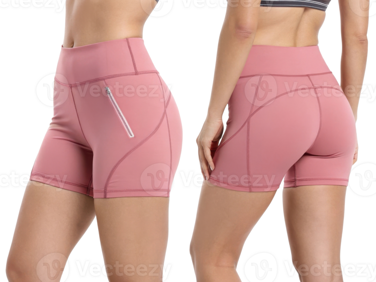 Stylish shorts mockup showcasing sleek design perfect for workouts or casual wear, emphasizing comfort and functionality png