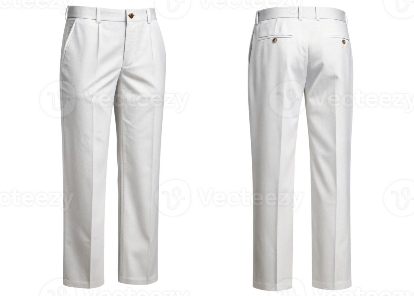 Elegant white pants mockup showcasing tailored fit and classic design perfect for formal occasions or casual outings png