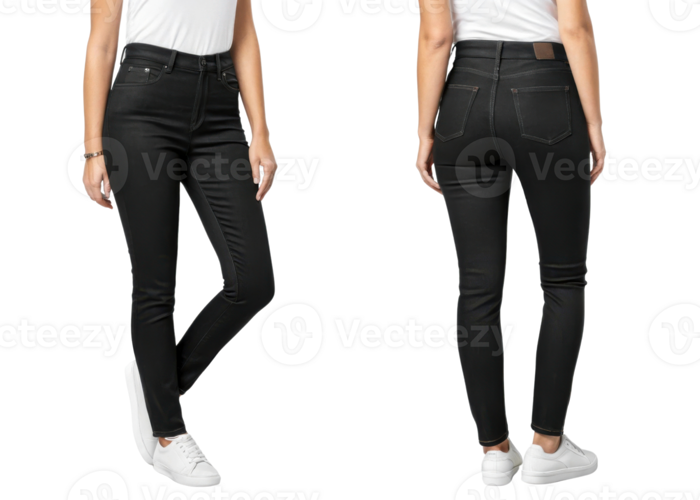 Stylish black pants mockup showcasing modern fit and sleek design perfect for casual or semi formal occasions png