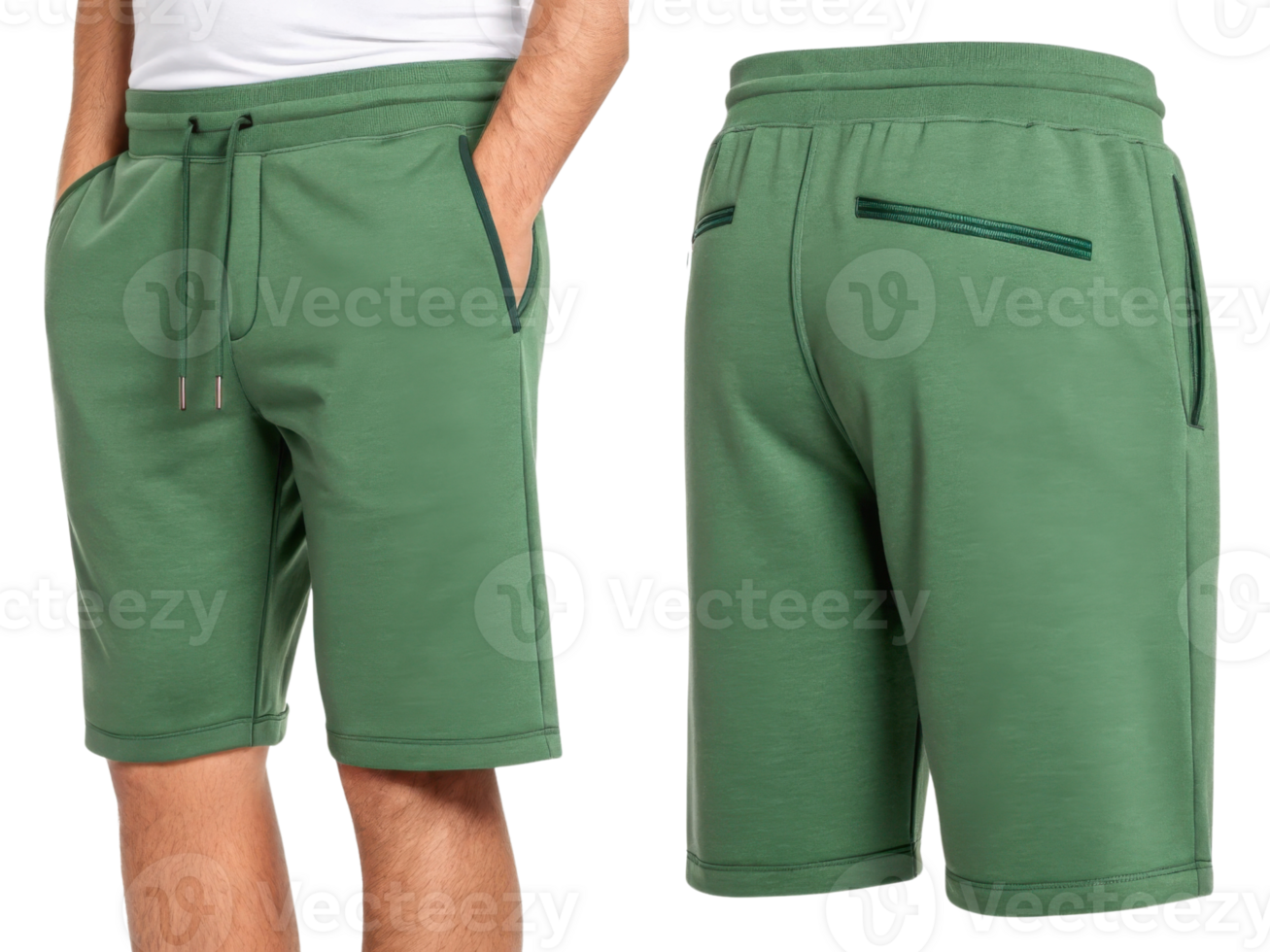 Comfortable shorts mockup featuring stylish design with pockets and relaxed fit perfect for casual wear. Ideal for summer activities png