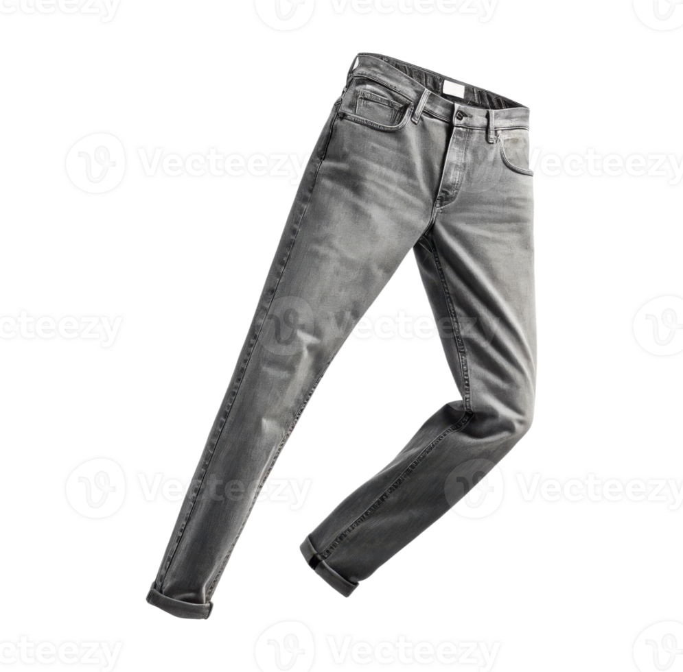 Stylish gray pants mockup showcasing modern design perfect for casual wear and versatile outfits. Ideal for fashion presentations png
