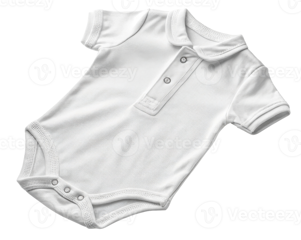soft baby bodysuit mockup in white showcases classic design perfect for any occasion. Ideal for showcasing adorable outfits png