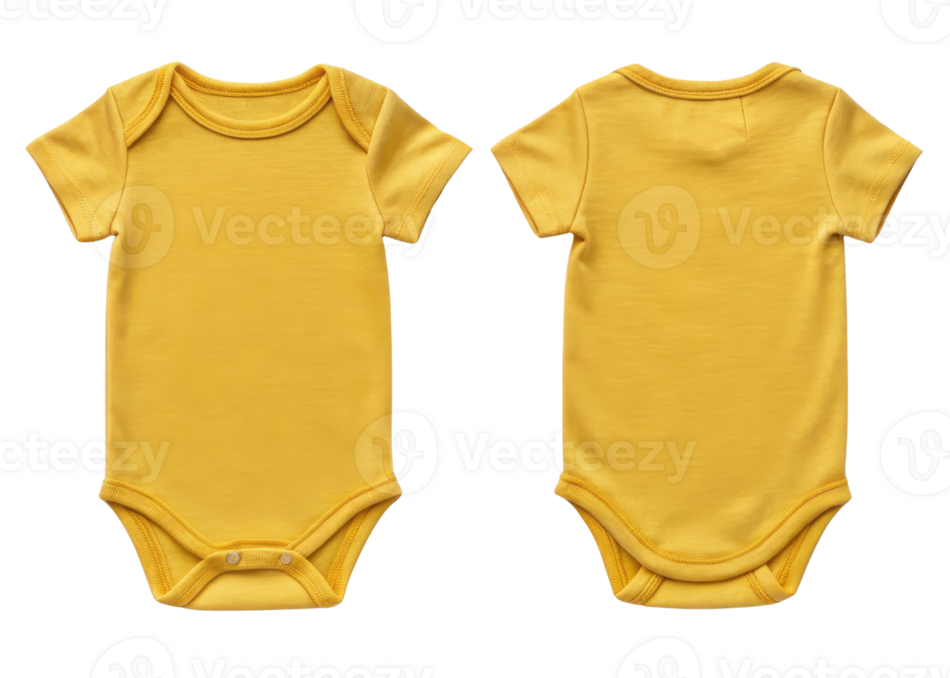 vibrant baby bodysuit mockup in yellow showcases stylish design perfect for little ones. Ideal for showcasing adorable outfits png