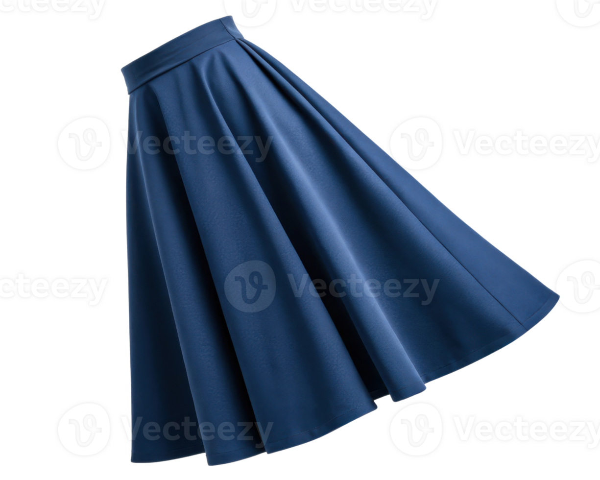 beautiful navy skirt mockup showcasing elegant draping and flowing design perfect for fashion presentations and creative projects png