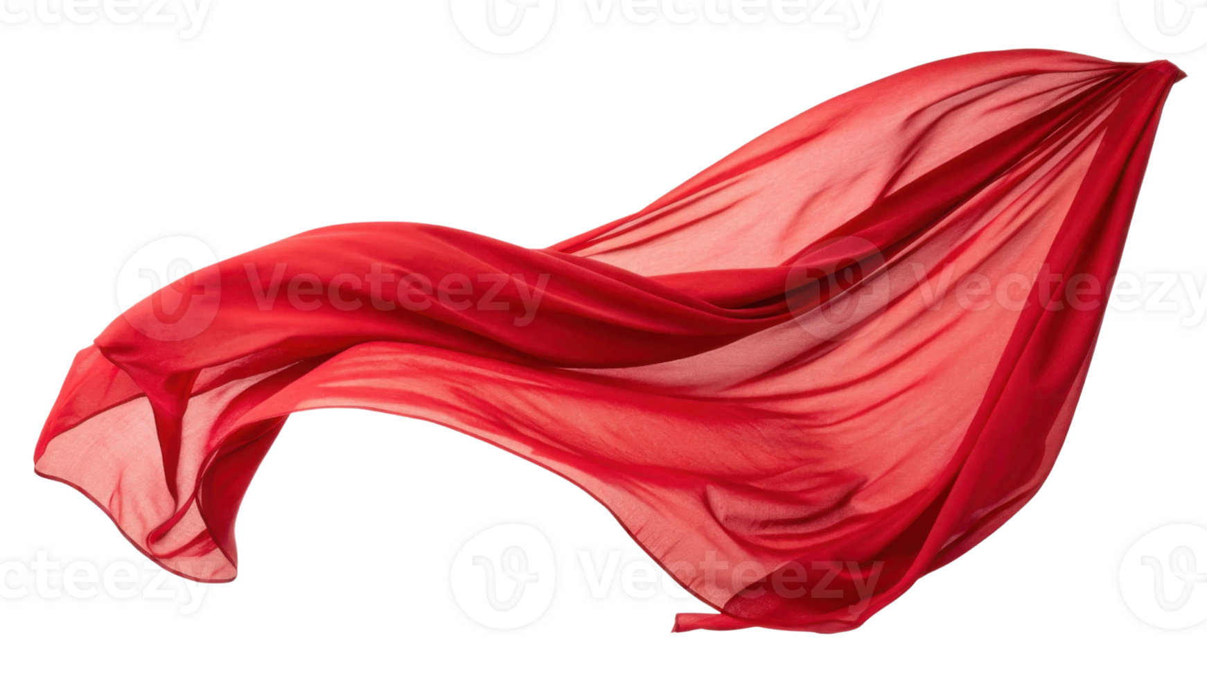flowing red fabric drapes elegantly, showcasing its soft texture and vibrant color, evoking sense of movement and grace png
