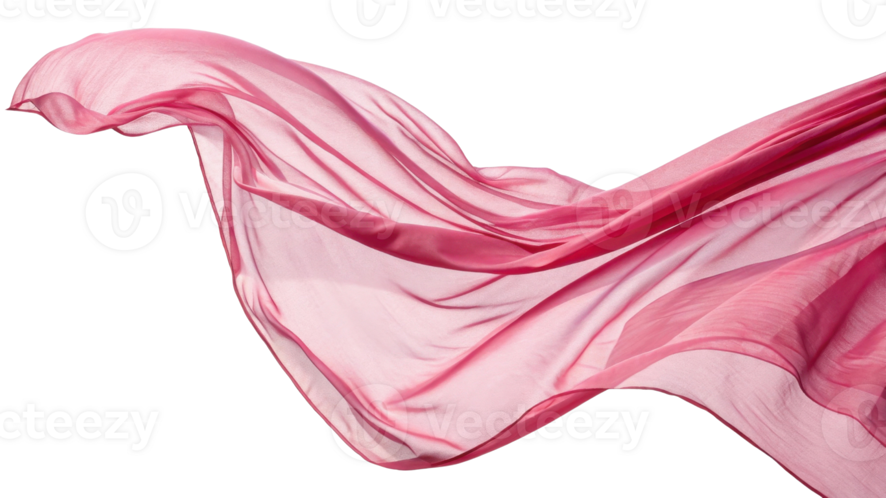 Soft pink fabric flowing gracefully in air, creating elegant and dreamy atmosphere. delicate texture adds touch of sophistication png