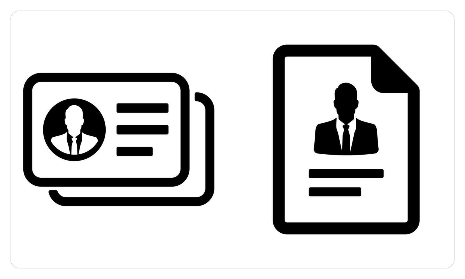 Human Database and Profile in black color vector
