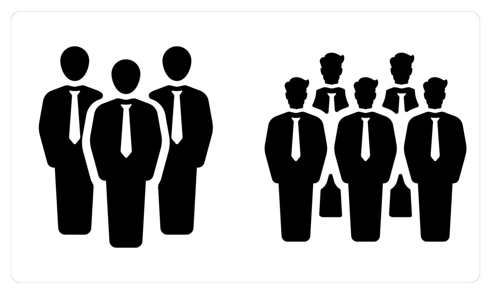 Team and Group in black color vector