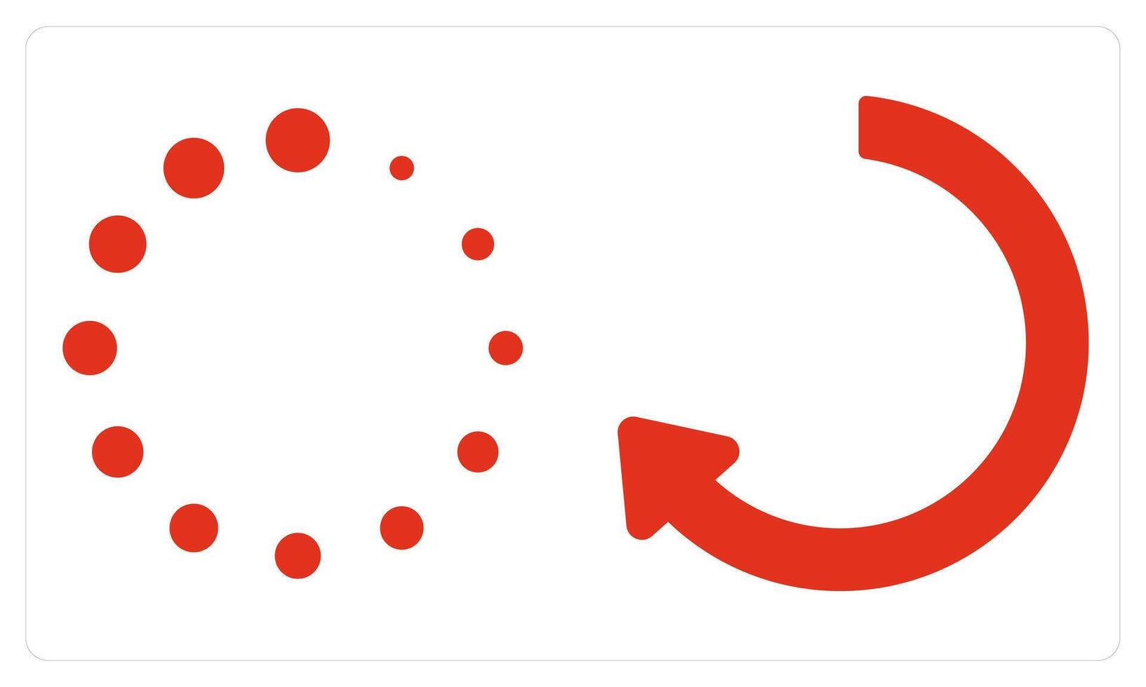 Loading and Refresh in red color vector