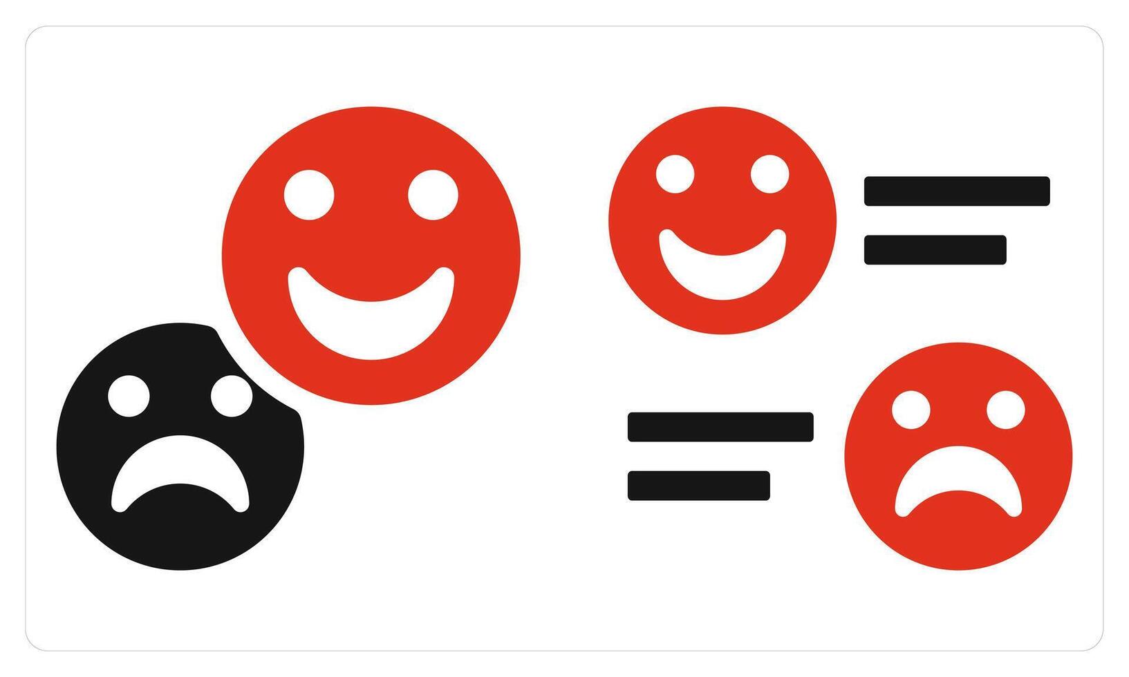 Response and Feedback in red color vector