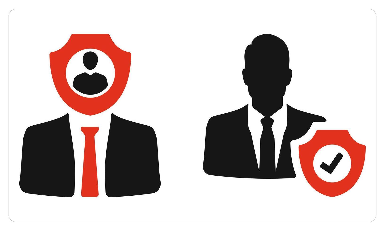 Office and Administrator in red color vector
