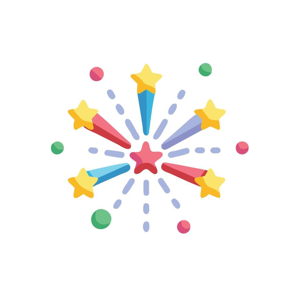Fireworks icon illustration vector
