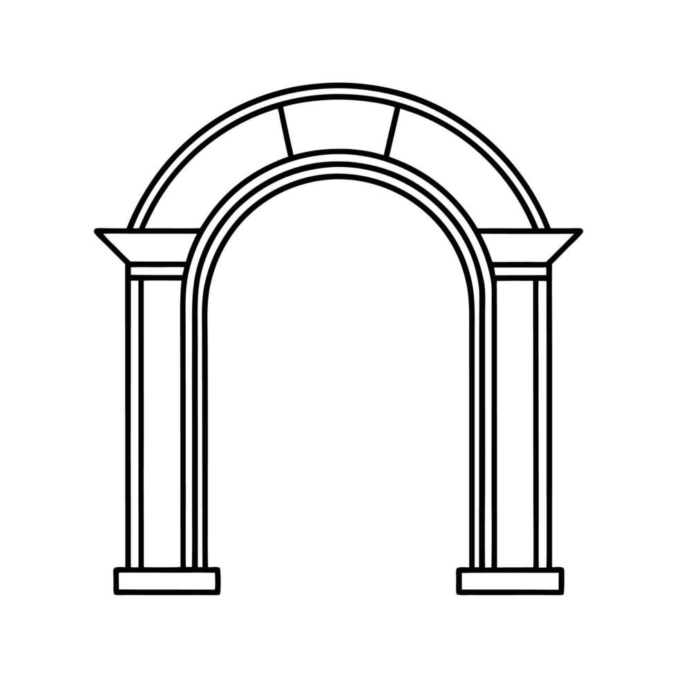 Architecture archway illustration design vector
