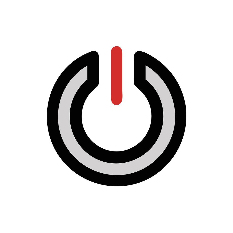 Power button icon illustration vector