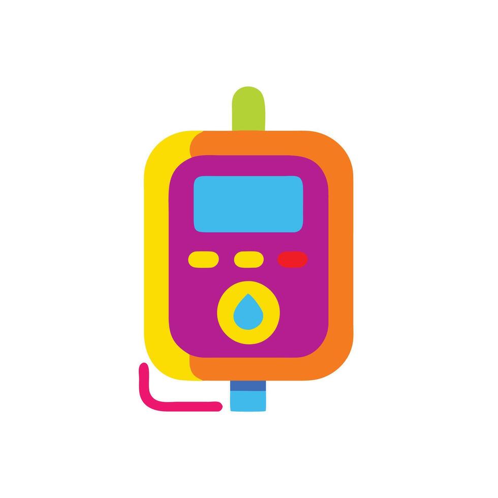 un vistoso bomba con un digital monitor en eso vector