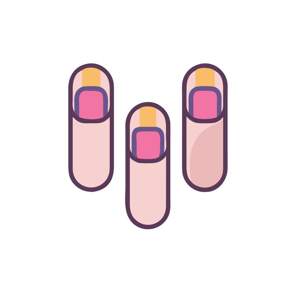 Nail manicure icon nail manicure illustration vector