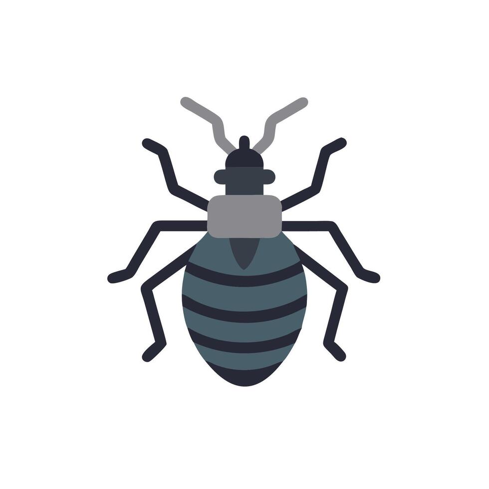 A bug icon on a white background vector