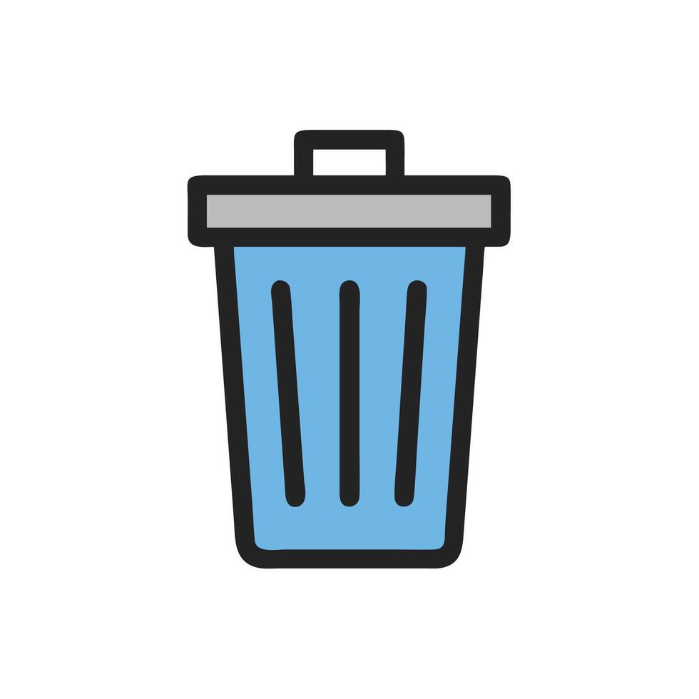 Trash can icon illustration vector