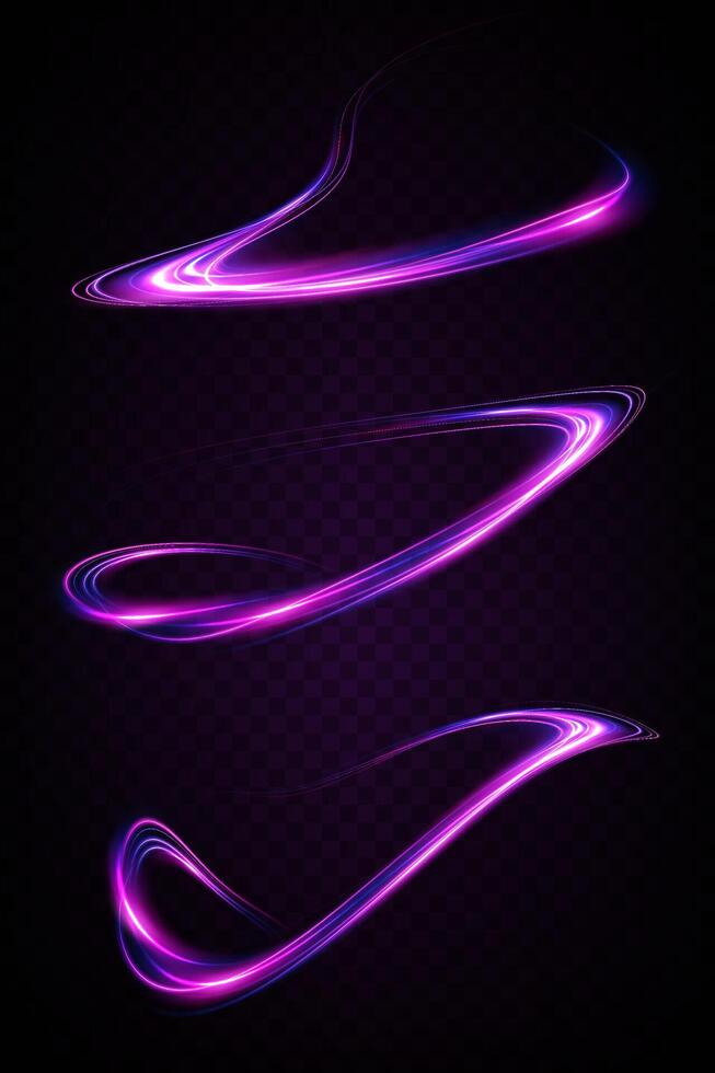 Discover vibrant Neon Light Effects ideal for creative and artistic design projects vector