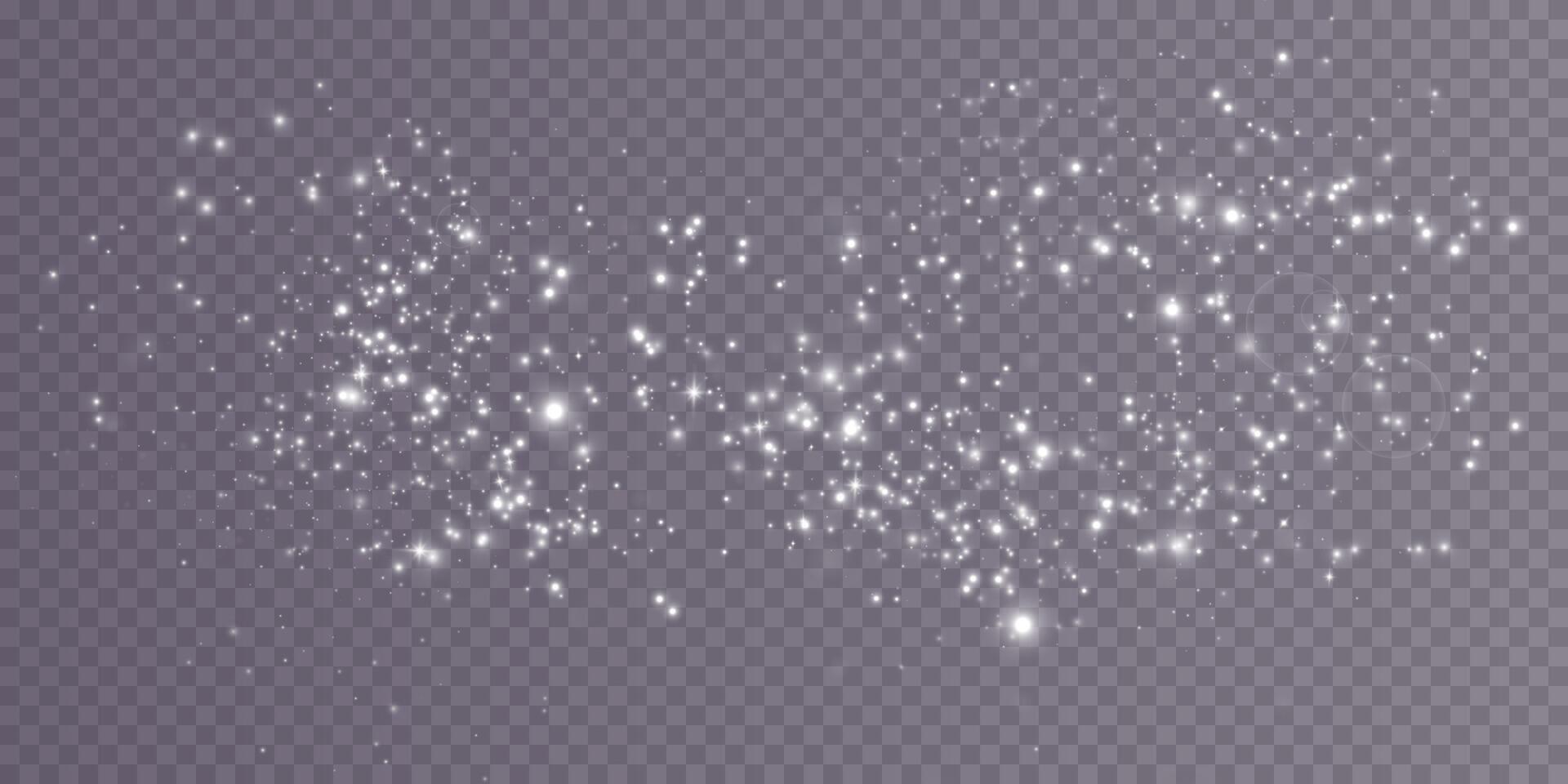 A beautiful cluster of shimmering glitter sparkles that are perfect for overlays and festive design projects vector