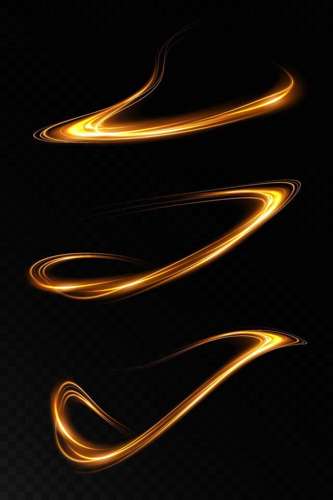 Stunning Dynamic Golden Light Effects Enveloped by a Rich and Deep Black Background vector