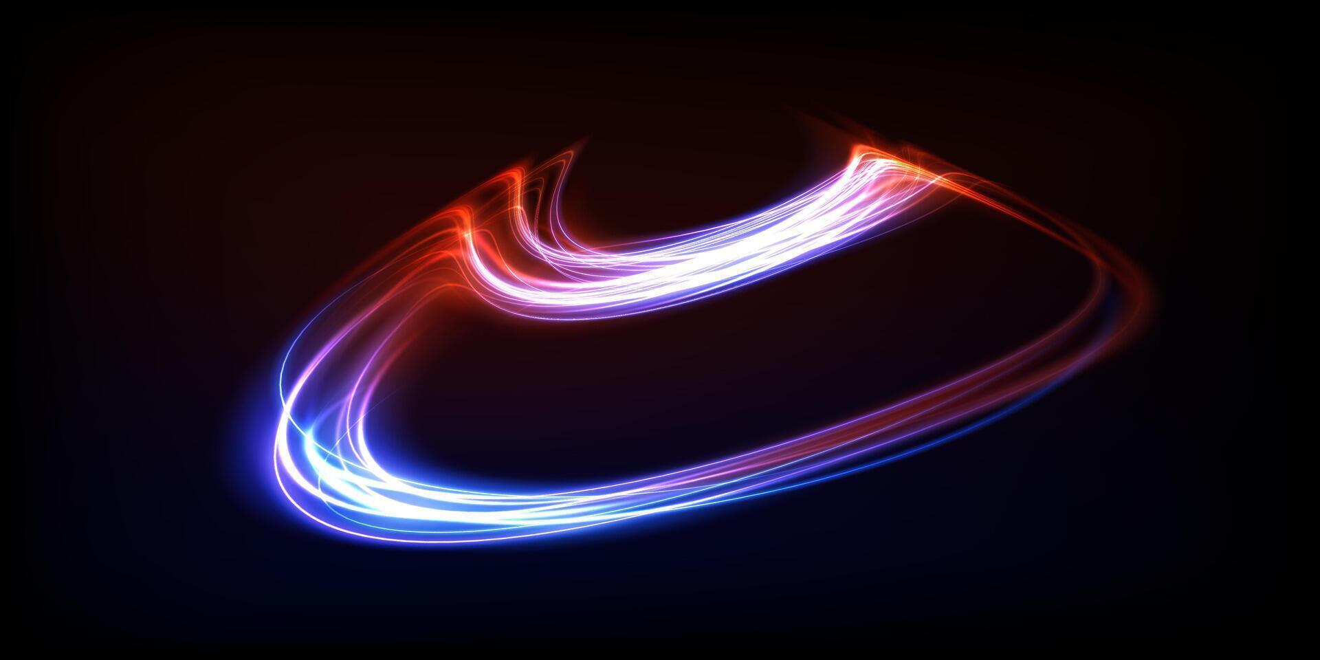 Creating Abstract Light Trails That Generate Dynamic Visual Effects and Artistic Backgrounds vector