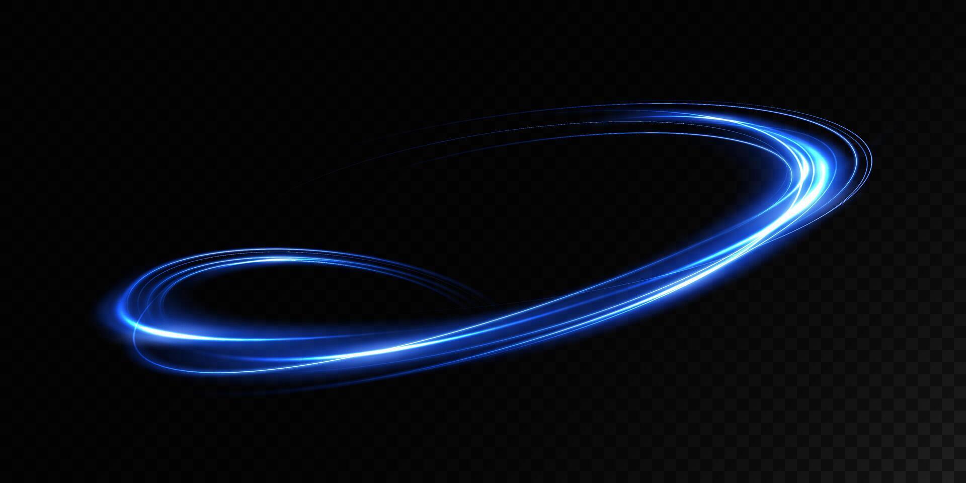 Dynamic and Engaging Blue Light Swirl Abstract Background for Artistic Expression and Design vector