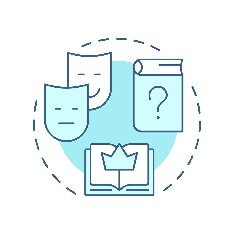 Dont judge by looks soft blue concept icon. Social, community. First impression. Round shape line illustration. Abstract idea. Graphic design. Easy to use in infographic, presentation vector