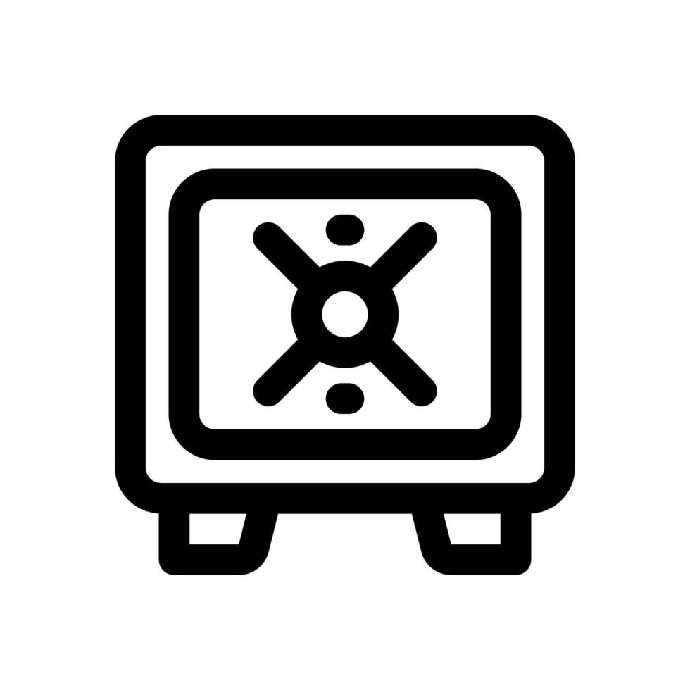 security box line icon. Clean and minimalist icon for websites and mobile apps. vector