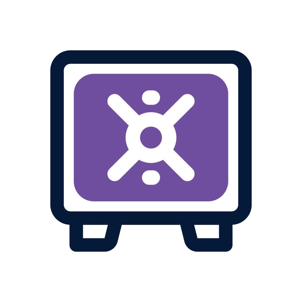 security box dual tone icon. Sleek and modern icon for websites and mobile apps. vector